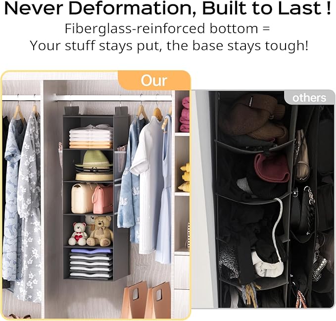 Deep Hanging Closet Organizers and Storage, Closet Hanging Storage Shelves