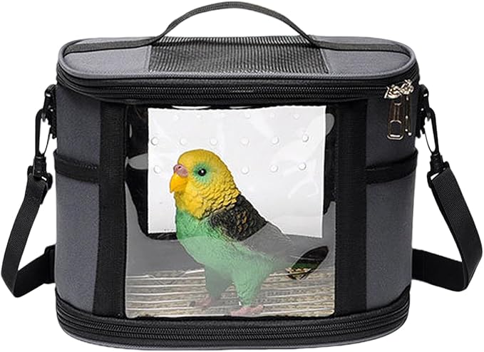 Bird Travel Carrier – Parrot Shoulder Bag, Small Pet Travels Backpack, Lightweight Portable Bag | Convenient Travel Accessory, Safe Carrier for Cockatiel Budgies Parrot Hamster