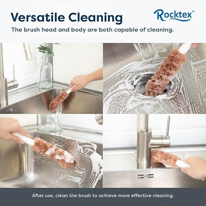 2-Pack Dual-Bristle Cleaning Brushes, Soft Bristles