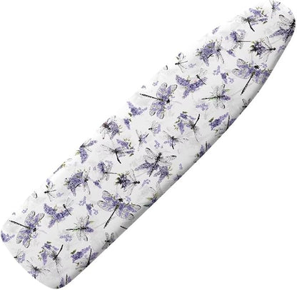 Purple Flowers Bird Ironing Board Cover and Pad Heat Insulation Covers Stain