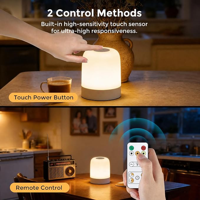 [3600mAh] Portable Dimmable Touch Night Light, 3 Colors Egg Light for baby Nursery, Rechargeable battery powered Lights for Kids Toddler room, Small Cordless Table Bedside Lamp for breastfeeding, soft