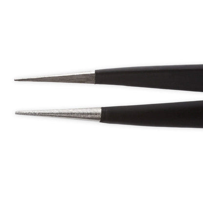 iFixit Precision Tweezers Set - Extra Fine, Angled, Blunt Tips for Electronics, Hobby, Industrial, Professional, Craft
