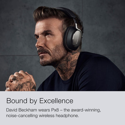 Bowers & Wilkins Limited Edition Px8 Over-Ear Bluetooth Headphones, Advanced Active Noise Cancellation Wireless Headphones, Luxurious Materials, 30-Hr Battery Life, 15-Min Charging, Royal Burgundy