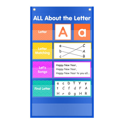 Auchq Letter of The Day/Week Pocket Chart, All About Letter Pocket Chart (New)