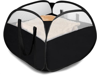 Laundry Basket with Handles 90L, Collapsible Laundry Baskets, Foldable Laundry