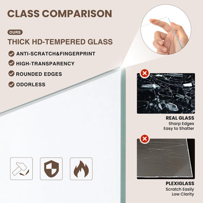 RICHFOCUS 8x10 Picture Frame, Natural Solid Teak Wood Picture Frame with High Tempered Glass, Handcrafted Rounded Corner 8 by 10 Wooden Frame Matted to 5x7 Photo for Wall & Tabletop Display