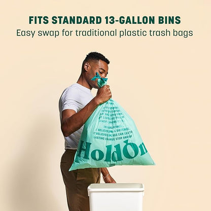 HoldOn 13-Gallon Trash Bags – Tall Kitchen Trash Bags