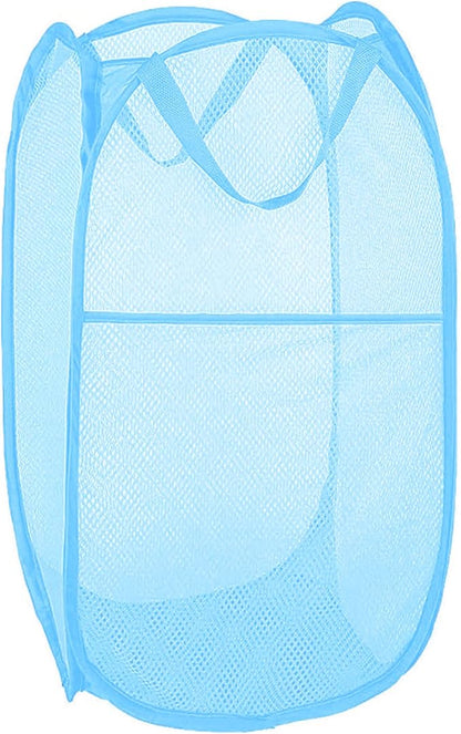 Mesh Laundry Hamper, Pop Up Laundry Basket Portable Collapsible Clothes Storage
