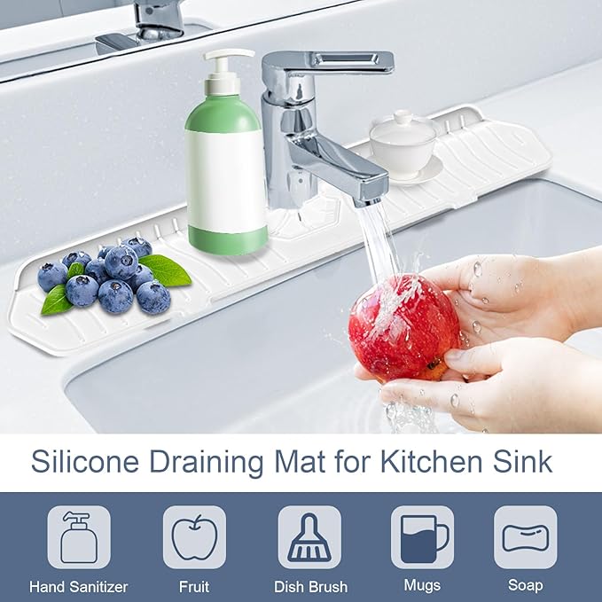 Faucet Guard - 90 Foldable Draining Mat