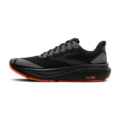 Brooks Women’s Ghost 17 Neutral Running Shoe - Black/Orange - 9.5 Medium