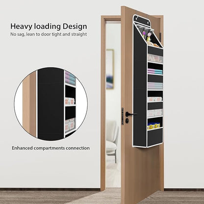 Univivi 5-Shelf Fabric Door Storage Over Door Hanging Organizer