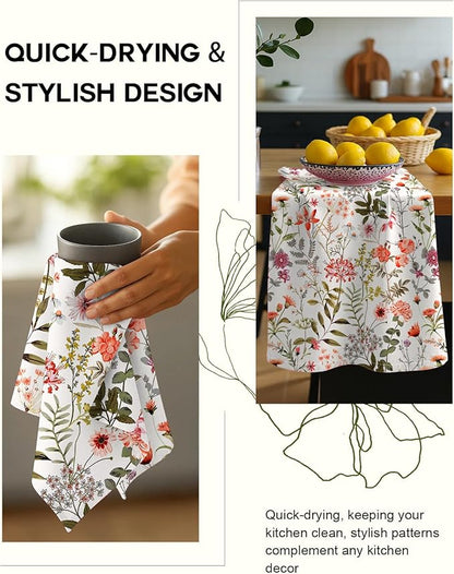 Flour Sack Kitchen Towels Set of 2-18x26 Cotton Dish Towels