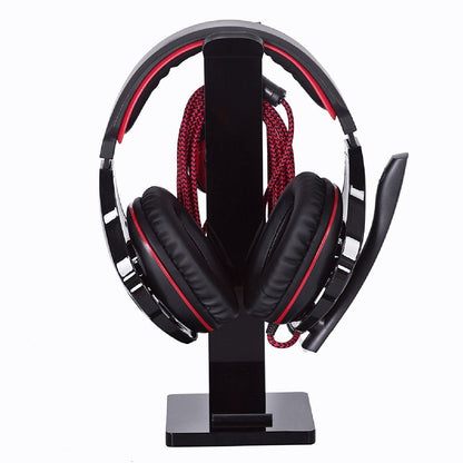 GeekDigg Headphone Stand Gaming Headset Holder For Desk Cable Organizer & Cellphone Stand for All Headphones Size headphone Holder Set Gaming PC Accessories Gaming Station – Black