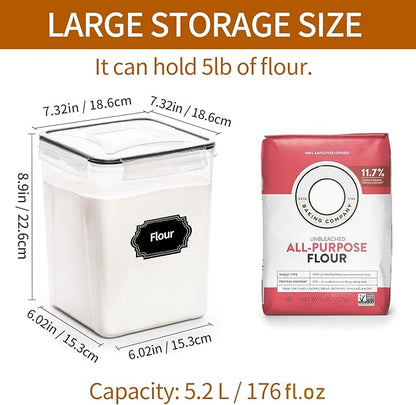 4 Pack Large Airtight Food Storage Containers