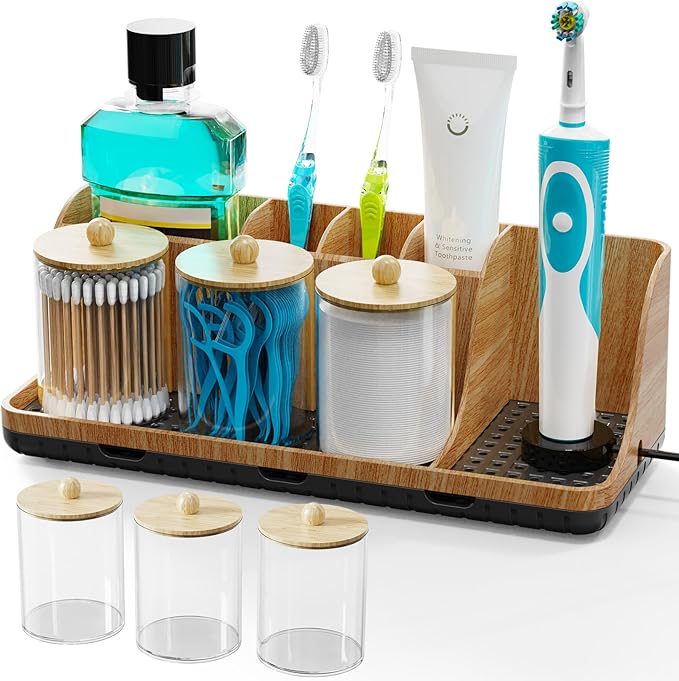 Bathroom Counter Organizer, Bathrooms Toothbrush Holder Set