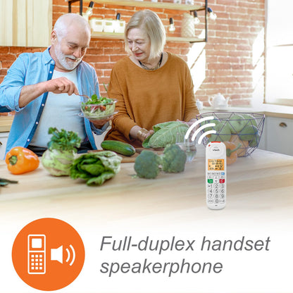 VTech Amplified Cordless Senior Phone with Answering Machine, Call Blocking, 90dB Ringer, Audio Assist, Big Buttons