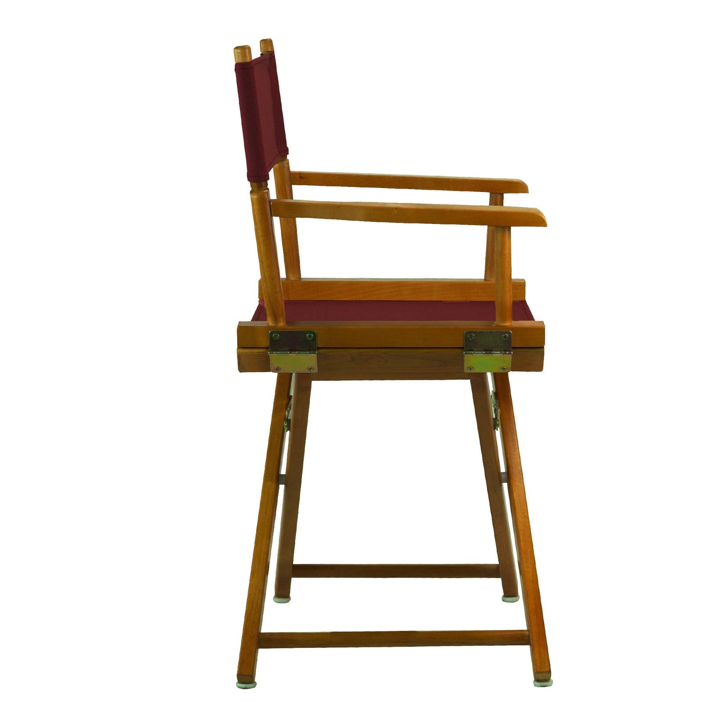 Casual Home 18" Director's Chair Honey Oak Frame with Burgundy Canvas