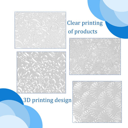 24 Pcs Polymer Clay Texture Sheets Boho Embossing Texture Sheet 17 x 25 Clay Texture Sheets for Pottery Earrings Jewelry Making