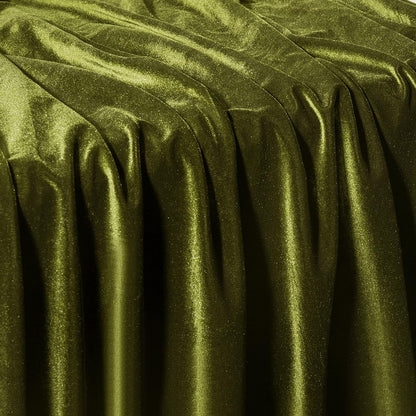 Light Olive Green Velvet Fabric by The Yard, 60" Wide Soft Stretchy Velveteen Fabric, 5 Yards Velvet Material for Upholstery Sofa Chair Cover DIY Sewing Costume Craft Curtain
