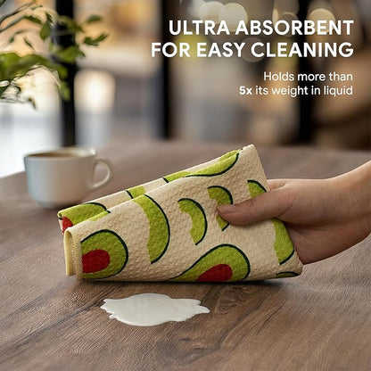 RECYCO Waffle Kitchen Towel Set of 2