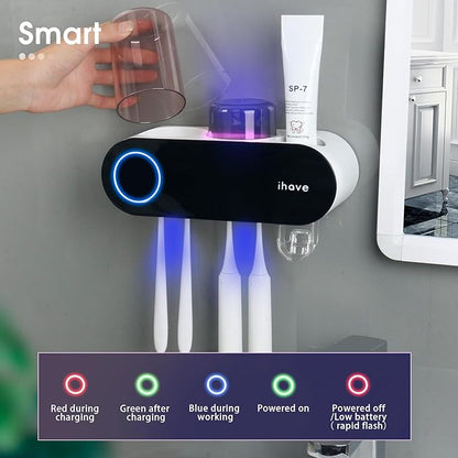iHave Toothbrush Holders for Bathrooms, UV Toothbrush Sanitizer and Holder