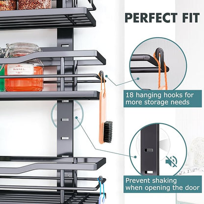 Over The Door Pantry Organizer，9-Tier Over The Door Organizer