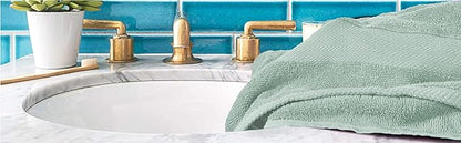 GLAMBURG Premium Cotton 4 Pack Bath Towel Set