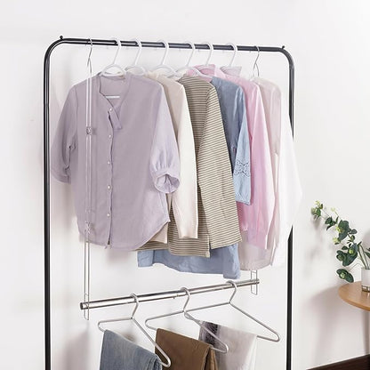 Hanging Closet Rod, 17-29In Adjustable Width and Up to 37In Height Adjustable