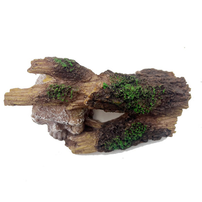 QIYURIDE Fish Tank Decorations, Large Aquarium Decor Accessories with Skull and Driftwood, Bearded Dragon Hideout, Reptile & Amphibian Habitat Hideouts