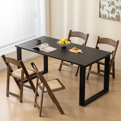 GTNSAFP Wooden Folding Chair with Soft Cushion, Simple and Stylish, Comfortable and Durable, Suitable for Weddings, banquets and Events,Classic-Fruitwood, Set of 2