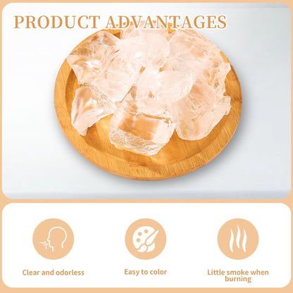 2.2 Lb Gel Wax for Candle Making Set, DIY Clear Gel Candle Wax, Handmade Jelly Candle Making Kit with 50pcs Wicks and 60pcs Wick Stickers