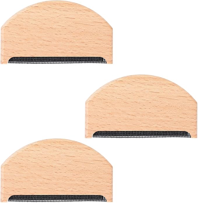 3 Pcs Cashmere Comb, Sweater Combs to Remove Pilling, Portable Wooden Pilling