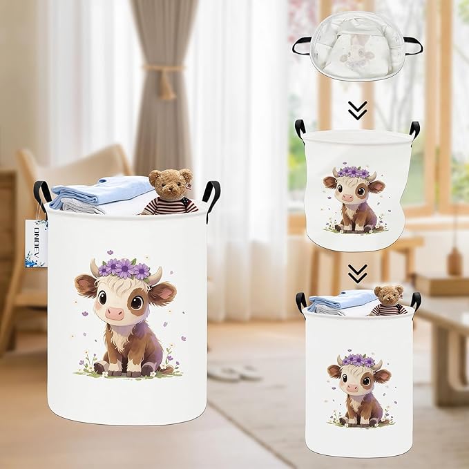 Round waterproof laundry basket, laundry Hampers