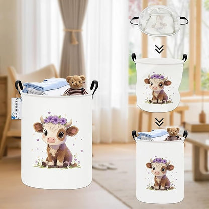 Round waterproof laundry basket, laundry Hampers