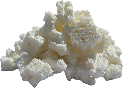 Dogbed4less Organic Shredded Latex Foam 20lbs, White, 22" x 22" x 24", Made in USA