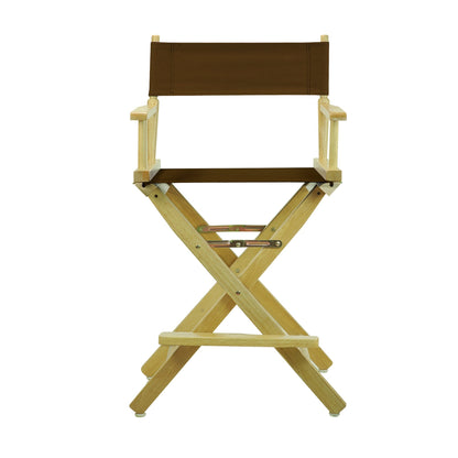 Casual Home 220-00/021-45 Director Chair 24" - Counter Height Natural Frame/Brown Canvas