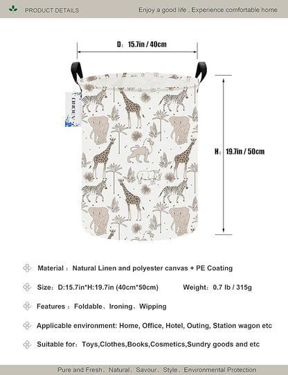 Round waterproof laundry basket, foldable storage basket, laundry Hampers