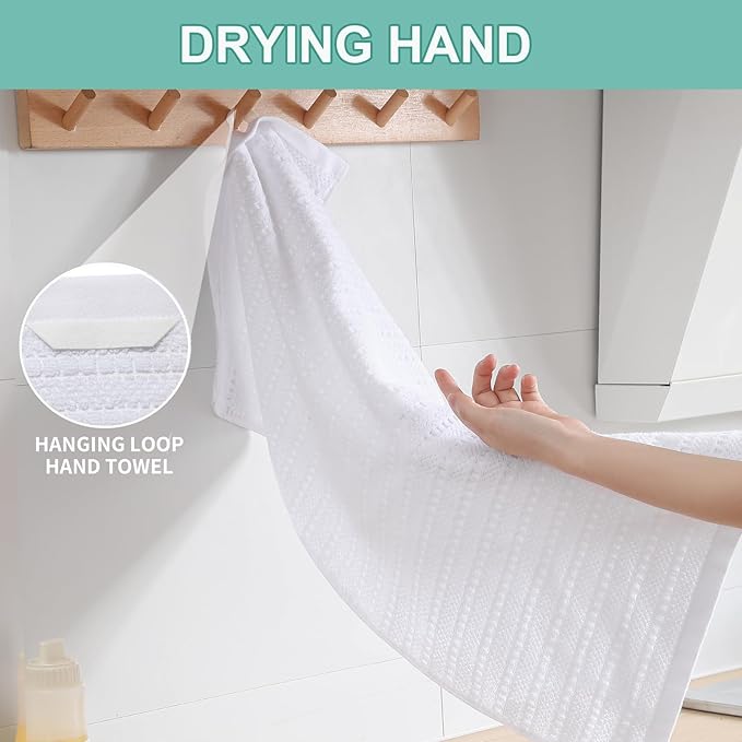 SALAS Kitchen Dish Towels, Bulk Cotton Kitchen Hand Towels, 390 GMS Plaid Dish