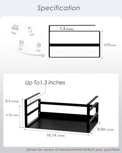 Nxconsu 2Pack Under Shelf Storage Basket Organizer Hanging Holder