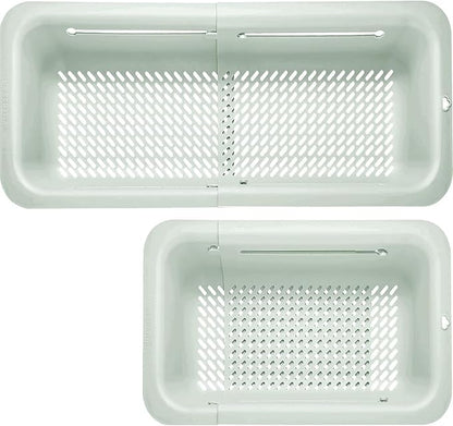 LASSHSWA Collapsible Colander for Kitchen, Over the Sink Strainer Basket for