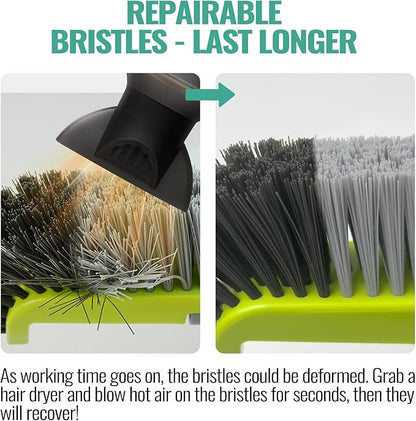 18" Pool Brush Head for Cleaning Swimming Pool Walls, Curved Ends