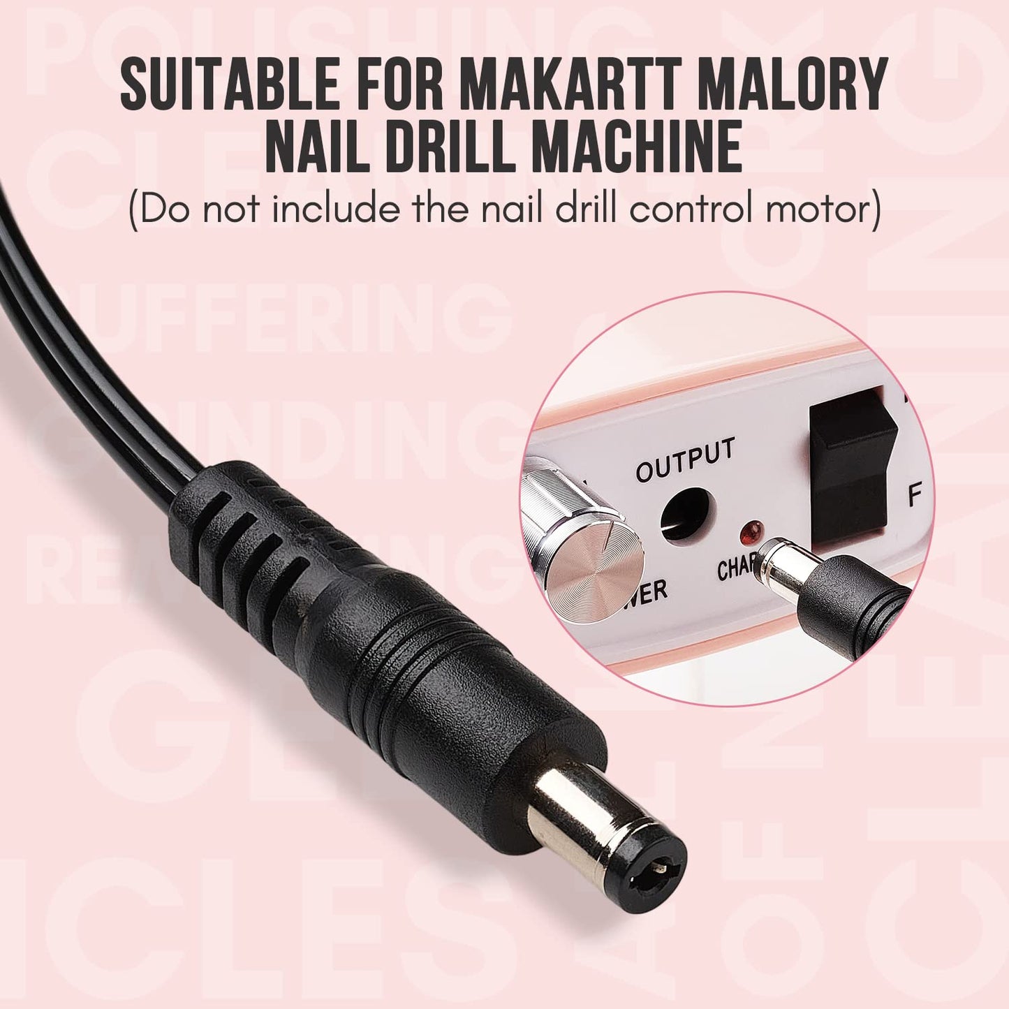 Makartt Nail Drill Professional: 60W 35000RPM Electric Nail File with Coreless Motor, 2 in 1 Desktop & Portable, Drill Bits and LCD Display for Acrylic Gel Nails, Nouvella Pink