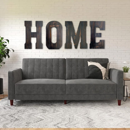 ABELOTS Big Letter Wall Art for Living Room, Bathroom, Bedroom, and Home Decor, Rustic Farmhouse Lettering for Family Last Names, Large Decorative Wood, 14” x 10” (Big W)