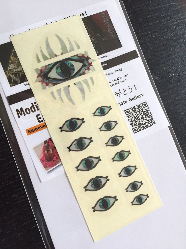 Jockomo Emblem 12th Position Mark Guitar Inlay Sticker Mystic Eye