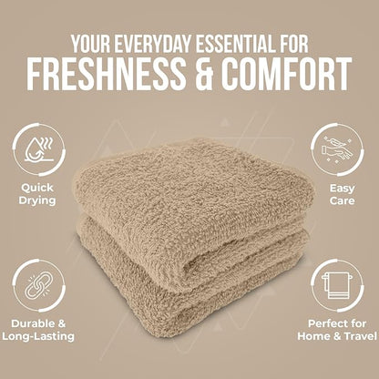 DAN RIVER 24 Pack Wash Cloths for Showering