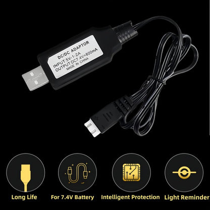 Cecicebb Airsoft Battery 1800mAh 7.4V Lipo Battery Pack with Mini Tamiya Plug 30C Rechargeable 2S Lipo Batteries for Airsoft Model Rifle
