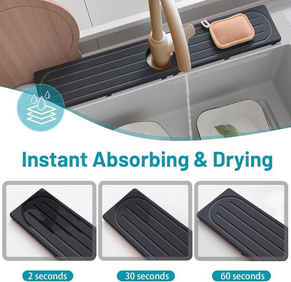Stone Faucet Mat for Kitchen Sink