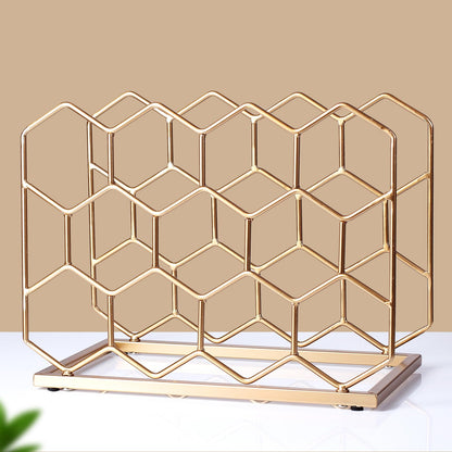 Drincarier 14 Bottle Countertop Wine Rack - Freestanding Modern Gold Metal Wine Rack - Tabletop Wine Holder Stand for Cabinet, Pantry, Wine Bottle Storage……