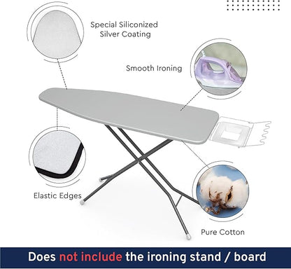 Encasa XO Ironing Board Cover And Pad 42"x14" - 4mm Felt & 2mm foam Metallized