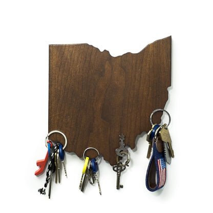 The Wooden States Of America - Magnetic Key Holder (Ohio)